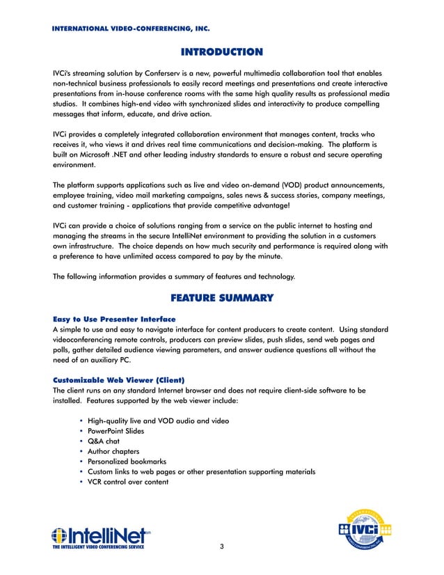 Streaming Video Solutions White Paper | PDF