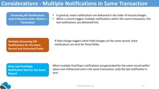 Salesforce Streaming event - PushTopic and Generic Events | PPTX