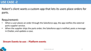 Salesforce Streaming event - PushTopic and Generic Events | PPTX