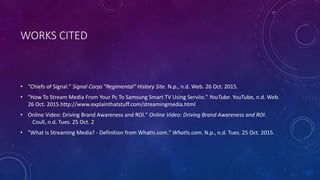 Streaming media presentation | PPTX