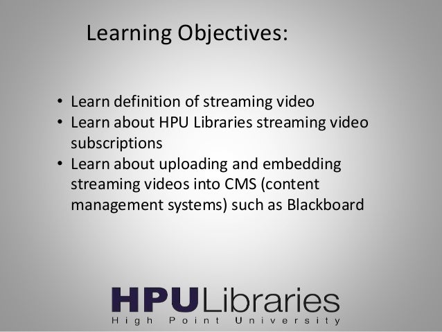 blackboard hpu