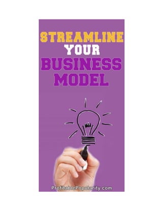 Streamline You Business Model  