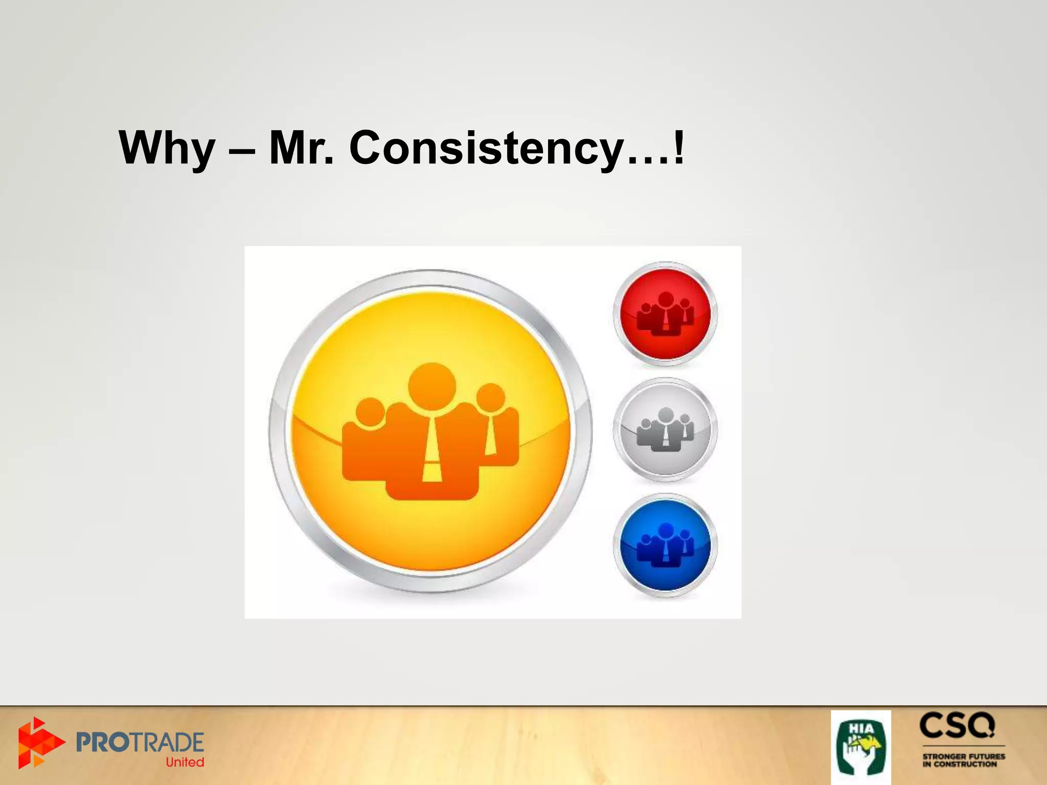 Why – Mr. Consistency…!
 