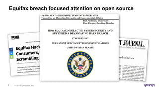 © 2019 Synopsys, Inc.8
Equifax breach focused attention on open source
 