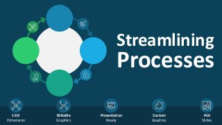 Streamlining
Processes
16:9
Dimension
Editable
Graphics
Presentation
Ready
Custom
Graphics
#16
Slides
 