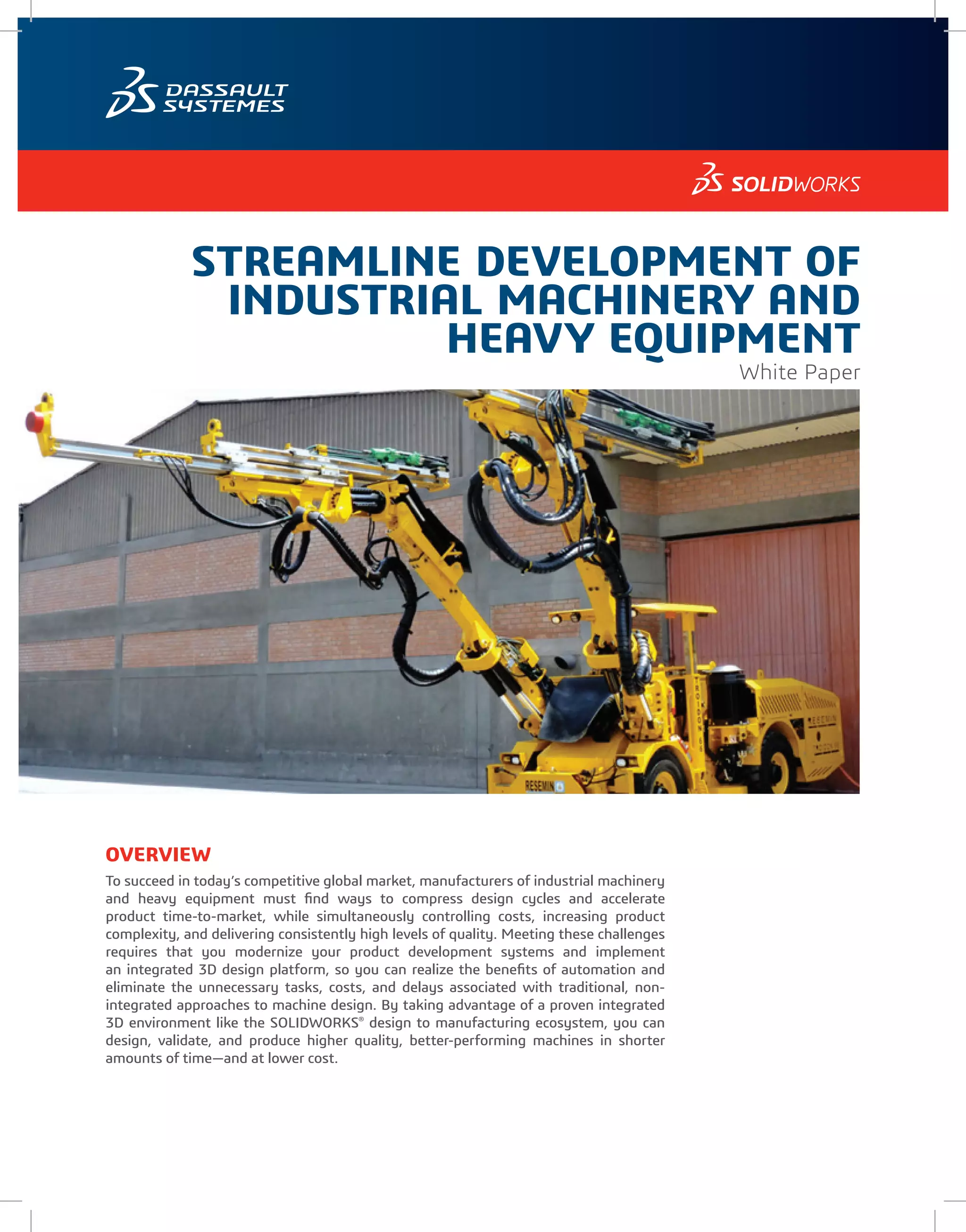 Build More Innovative Machines Faster, with Less Overhead | PDF