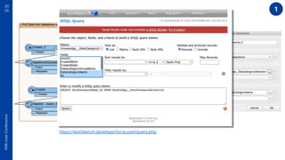 20
22
FME
User
Conference
https://workbench.developerforce.com/query.php
1
 