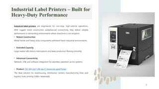 Software Production Environment Label Streamlining Shipping and Inventory with Advanced Label Printers | PPTX