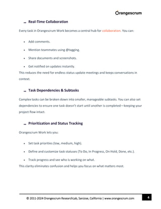Streamlining Task Management Using Orangescrum Work | PDF