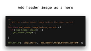 Add header image as a hero
 