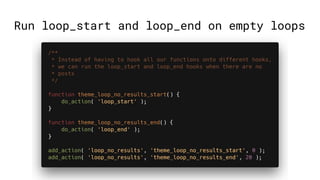 Run loop_start and loop_end on empty loops
 