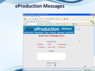 eProduction Messages




                       39
 