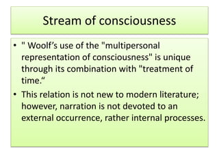 Stream of consciousness | PPTX