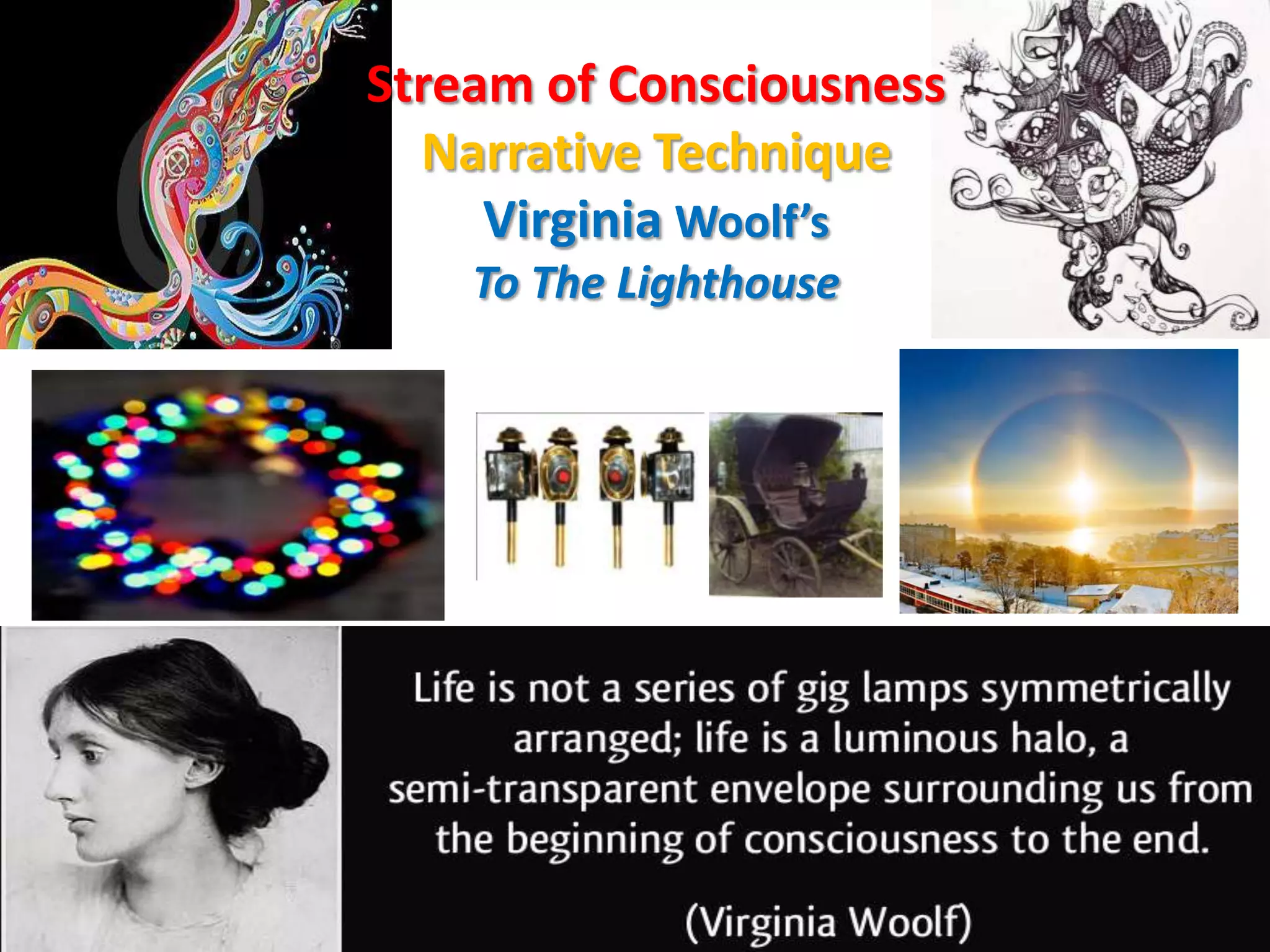 Stream of Consciousness in Virginia Woolf's 'To The Lighthouse' | PPTX