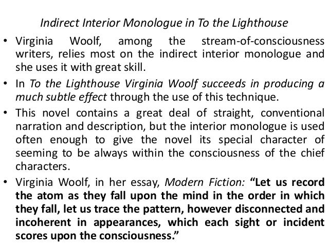 Stream Of Consciousness In Virginia Woolf S To The Lighthouse