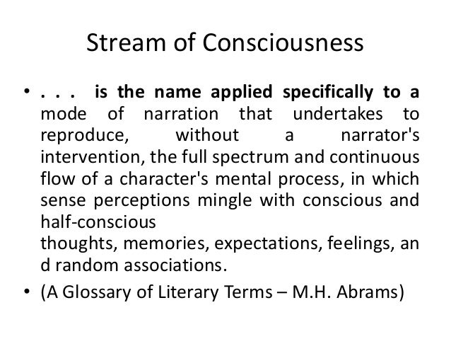 Examples of Stream of Consciousness in Literature