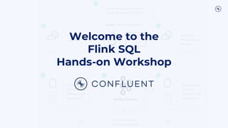 Welcome to the
Flink SQL
Hands-on Workshop
 