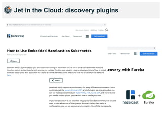 Jet in the Cloud: discovery plugins
 