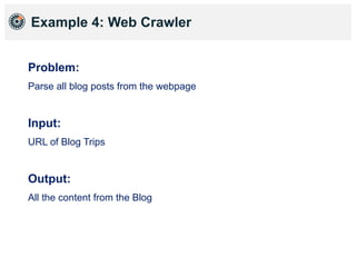 Example 4: Web Crawler
Demo:
https://github.com/leszko/geodump
 