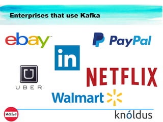 Enterprises that use Kafka
 