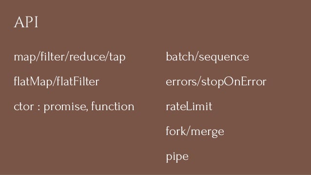 merge r reduce Streams avec HighlandJS