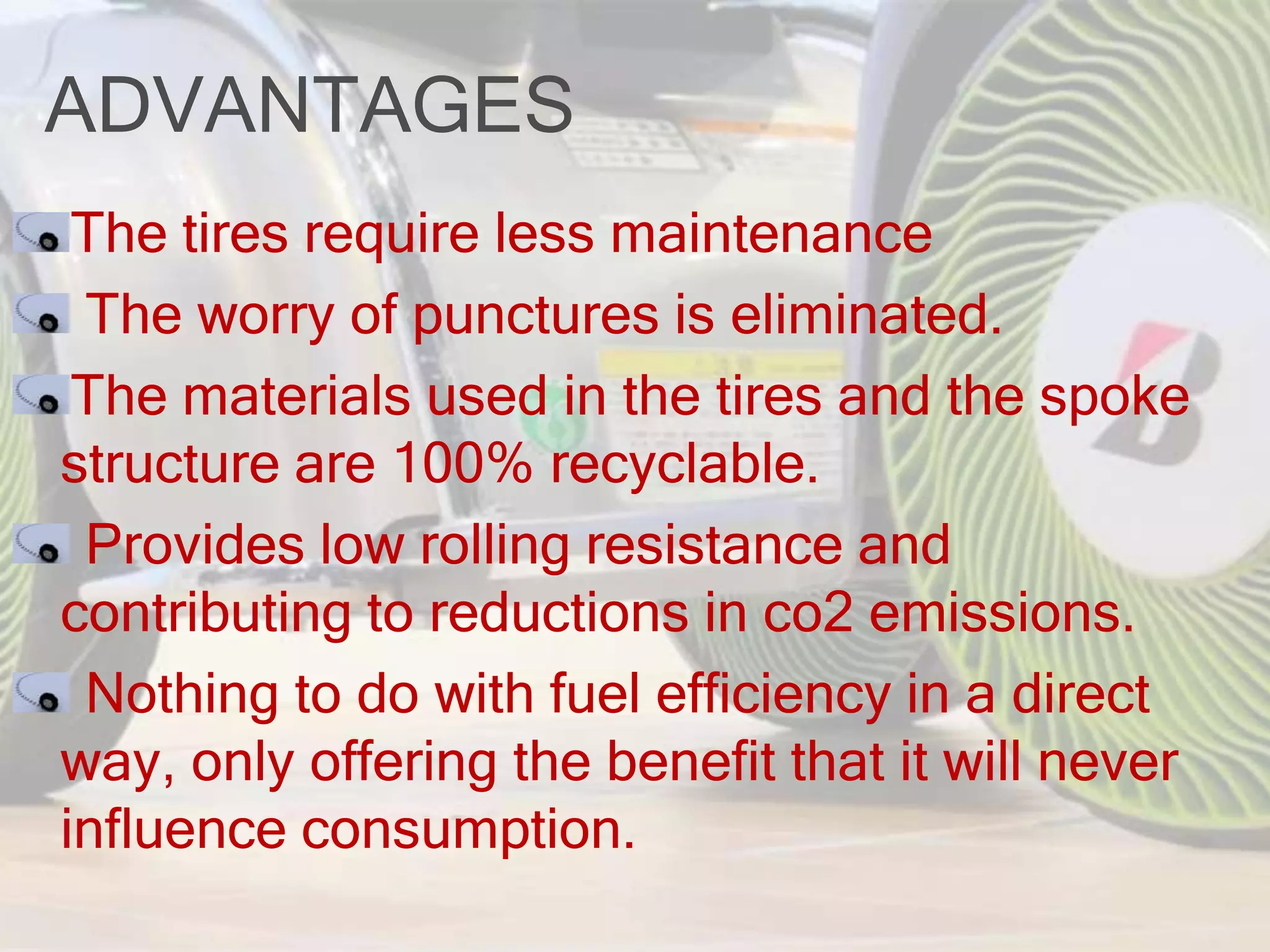 NON PNEUMATIC TIRES- "THE AIRLESS TIRE" | PPTX