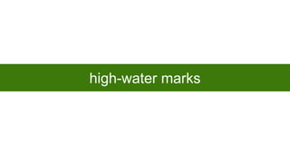 high-water marks

 
