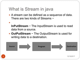 Streams&io | PPT