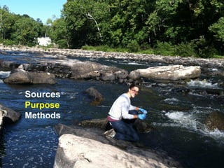 Sources
Purpose
Methods
 