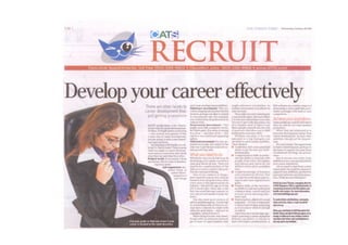 Develop your career effectively