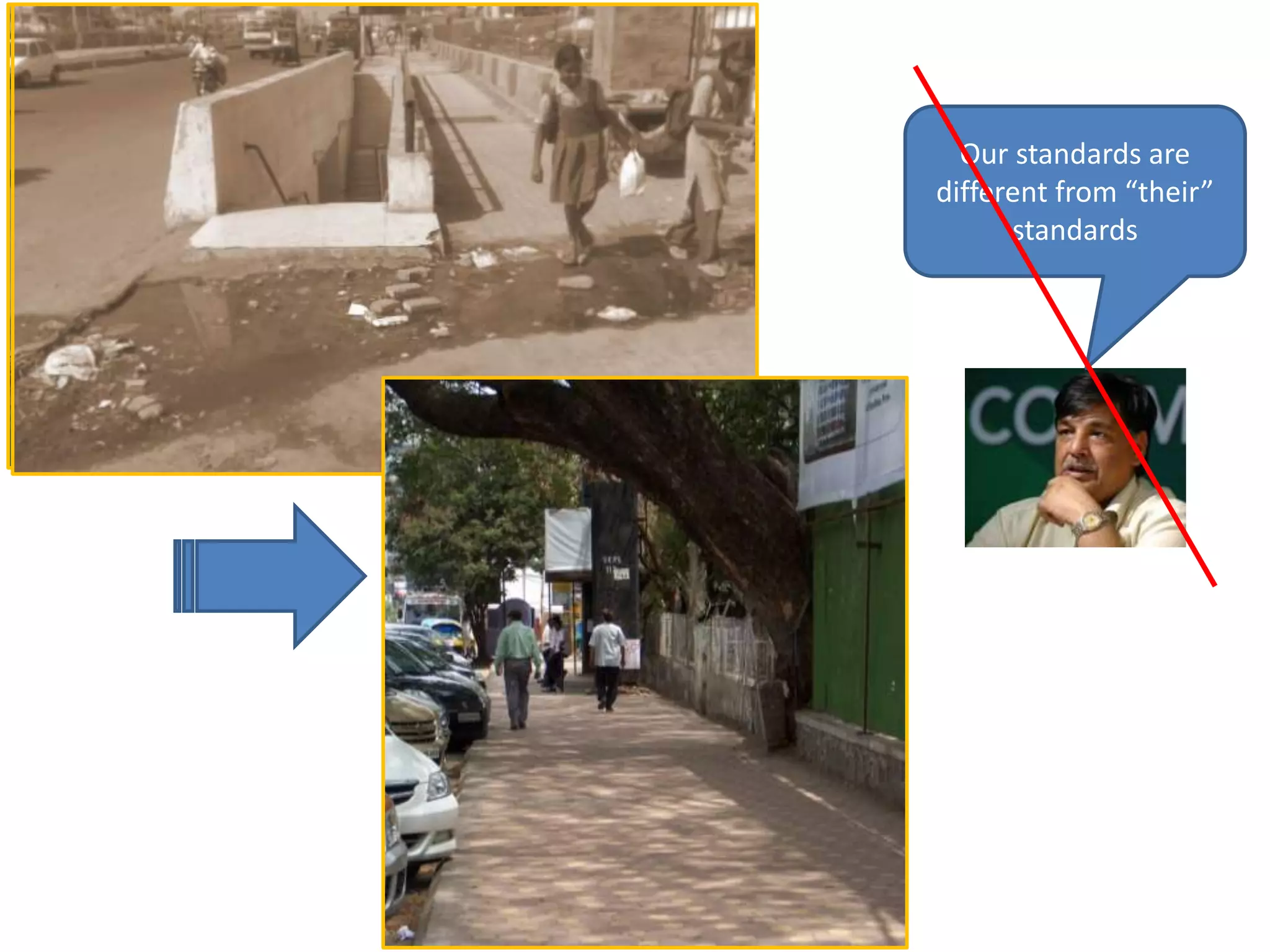 Our standards are
different from “their”
standards
 