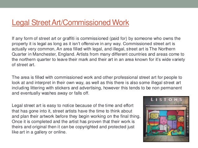 Characteristics of street art picture