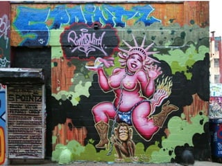 Lady Pink (5pointz, Queens… 2006)
Lady Liberty is George Bush’s Whore
 
