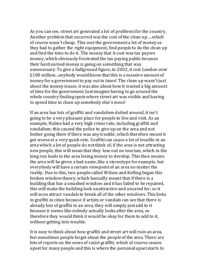 Street art essay