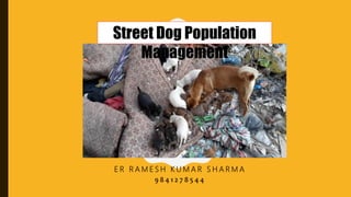 E R R A M E S H K U M A R S H A R M A
9 8 4 1 2 7 8 5 4 4
Street Dog Population
Management
 