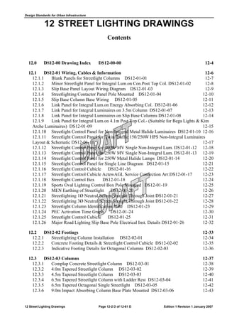Street lighting section_12_drawings | PDF