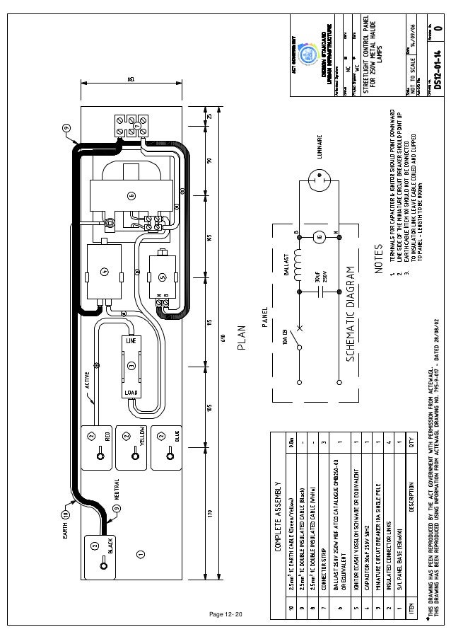 Street Lighting Section 12 Drawings
