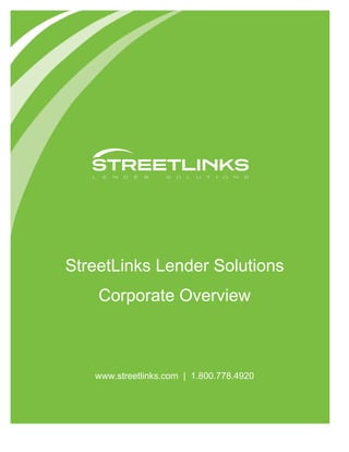 Street Links Corporate Overview 0711