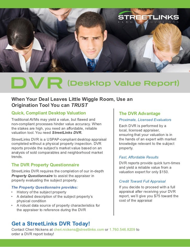 DVR Desktop Valuation Report