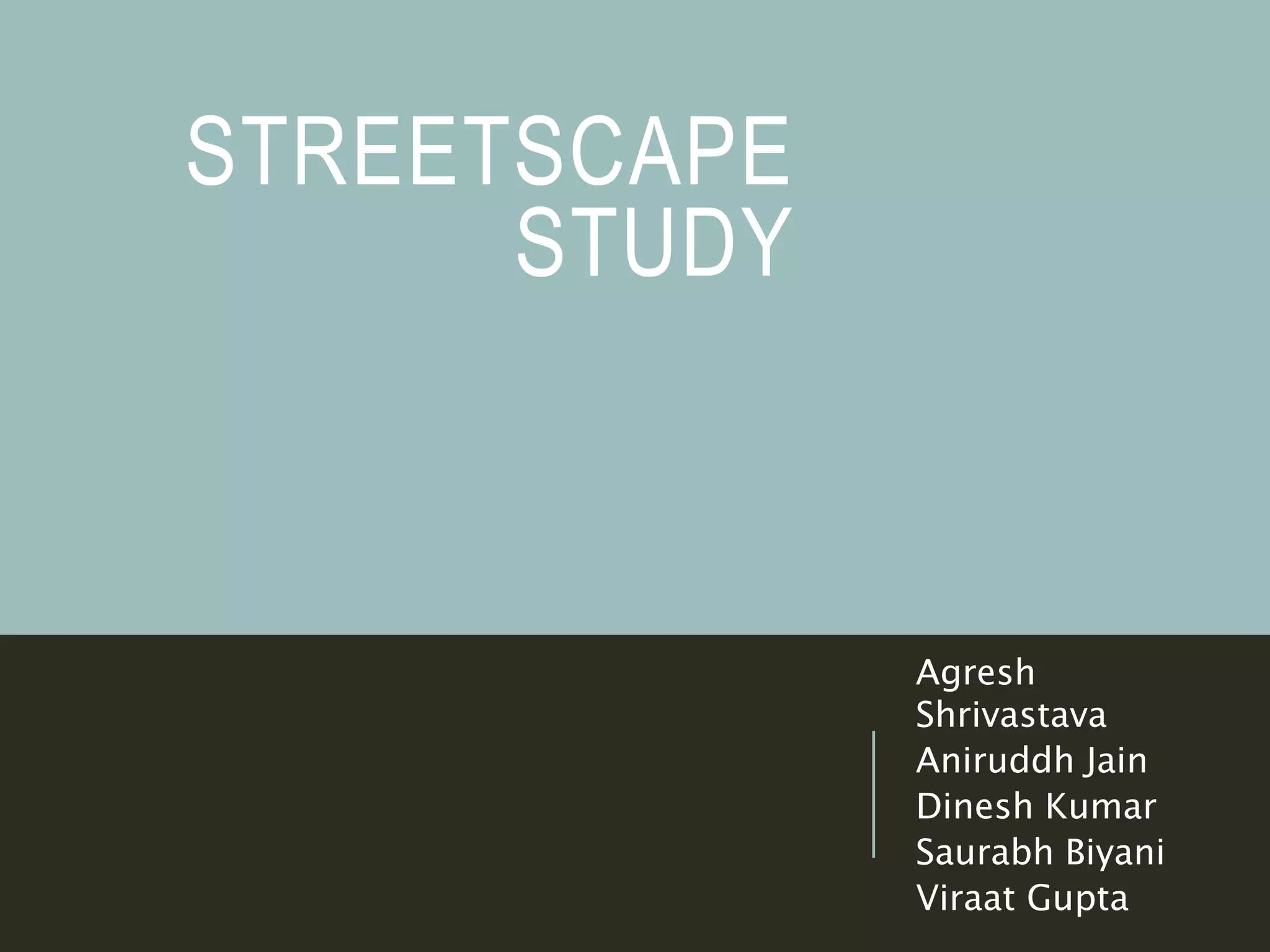 Streetscape of IIT Roorkee | PPTX