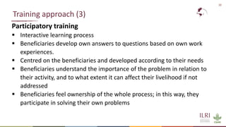 Training of street vendors of ready-to-eat chicken in Ouagadougou on best practices in hygiene using a food safety champion approach