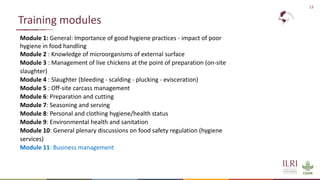 Training of street vendors of ready-to-eat chicken in Ouagadougou on best practices in hygiene using a food safety champion approach