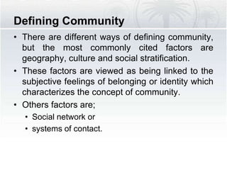 Strengthen community action | PPTX