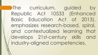 Strengthened Senior high school curriculum | PPTX