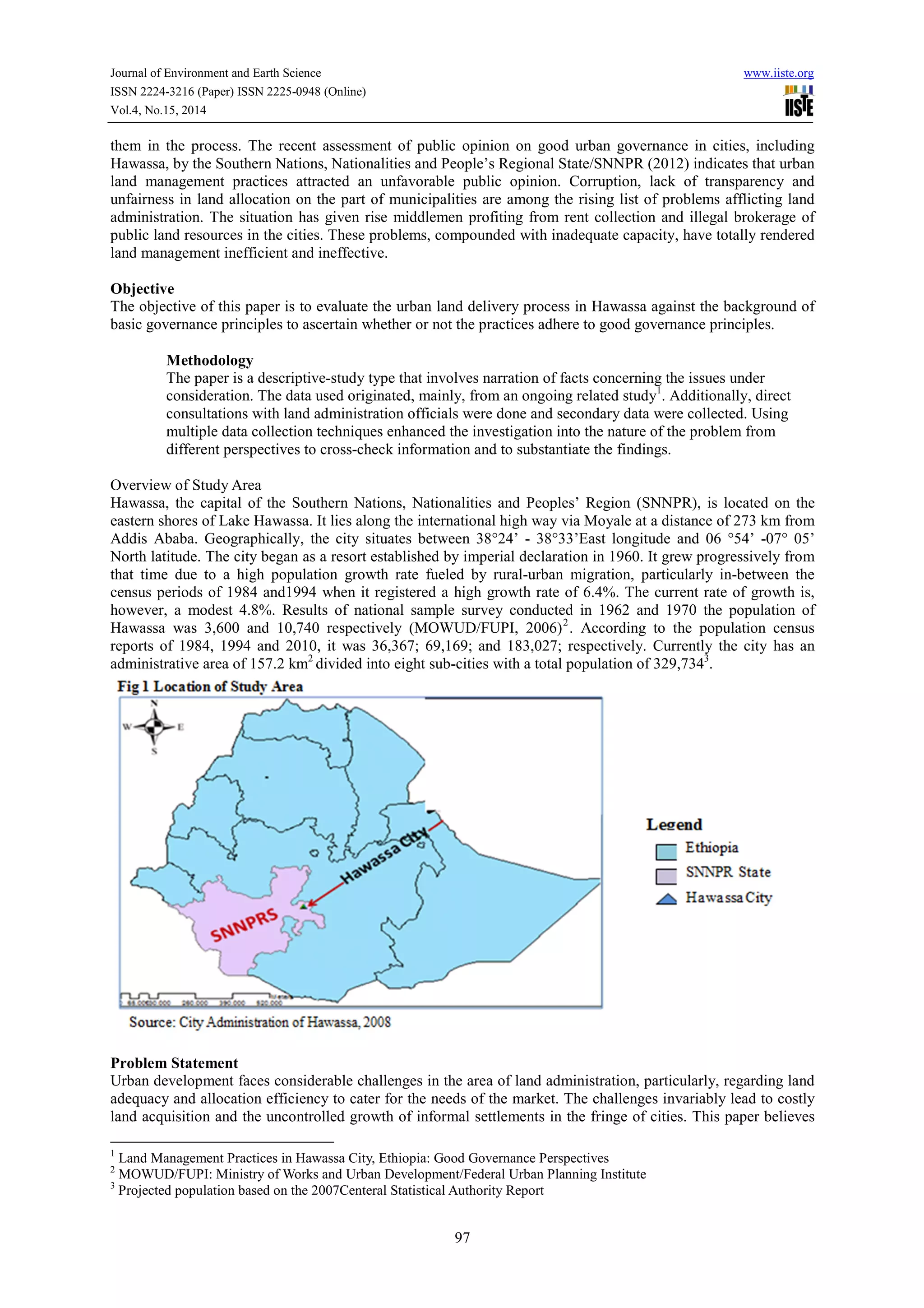Strengthening good governance in urban land management in ethiopia | PDF