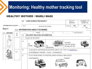 Monitoring: Healthy mother tracking tool
 