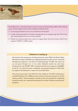 Strengthening the Backyard Poultry. Experiences of AP Drough Adaptation Initiative (AP DAI)