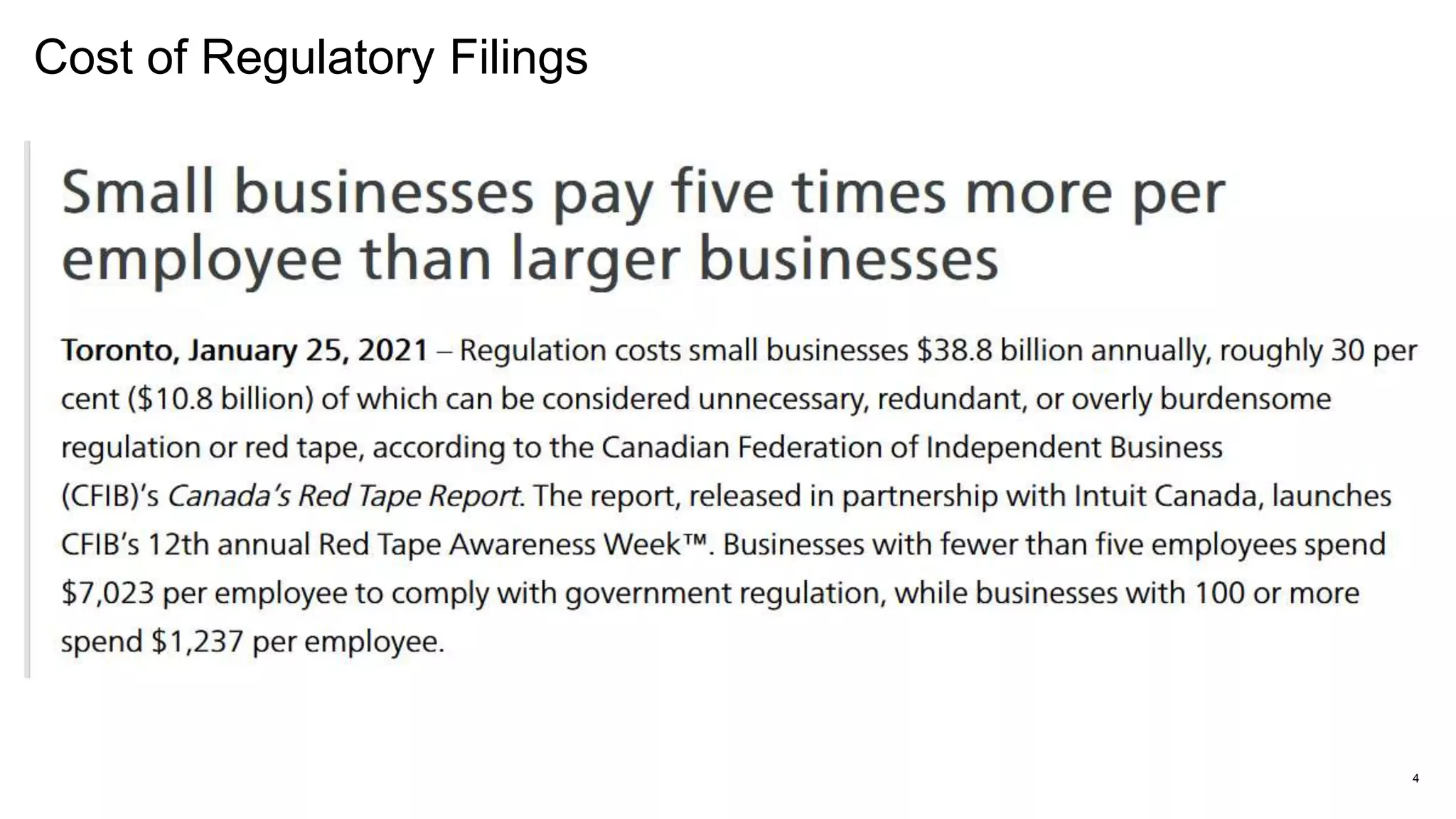 Cost of Regulatory Filings
4
 