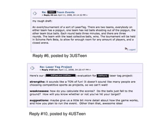 Reply #6, posted by 3USTeen Reply #10, posted by 4USTeen 