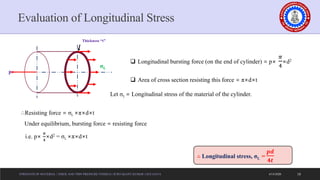 Thin Pressure vessels | PDF